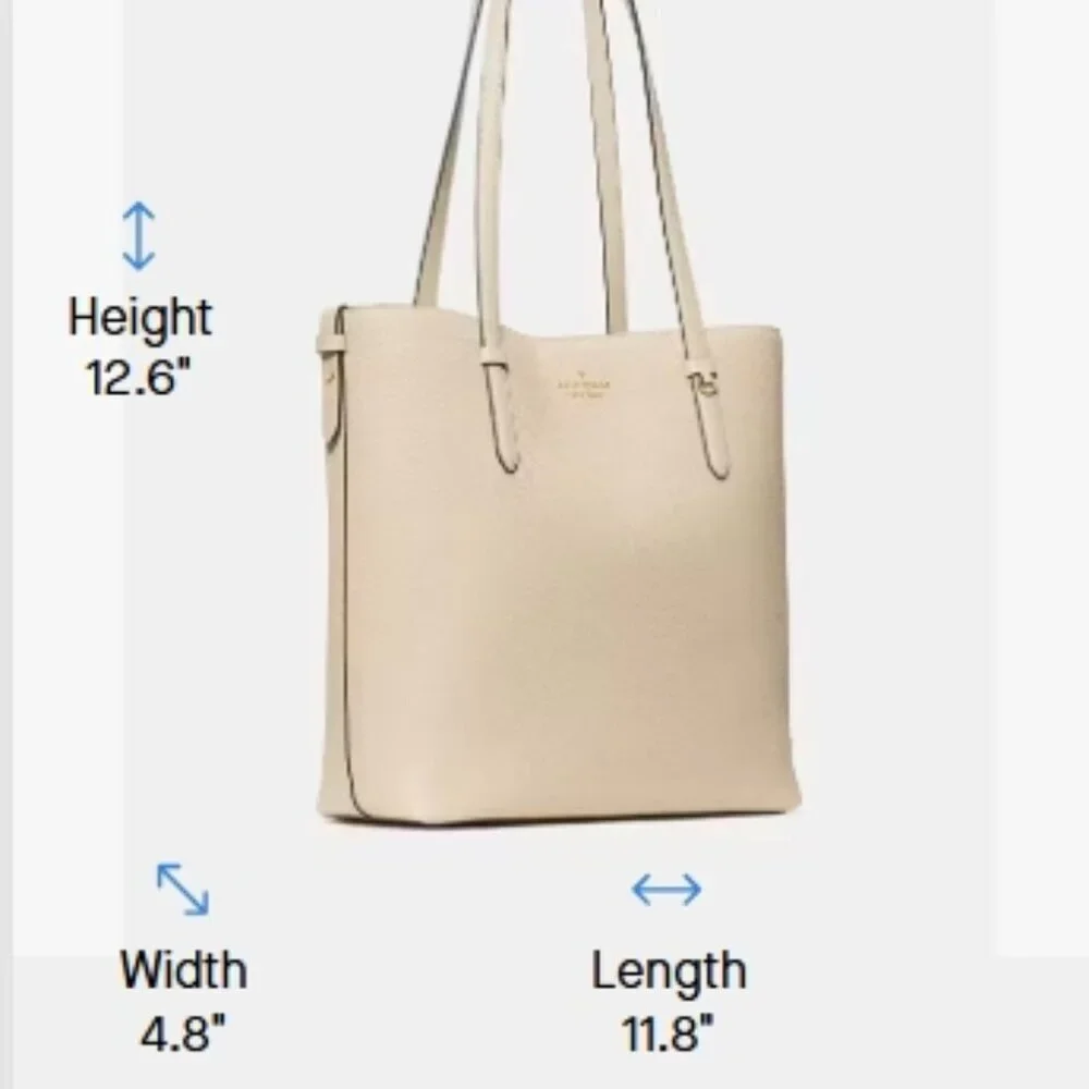Kate Spade Juliette Leather Medium Tote Light Sand